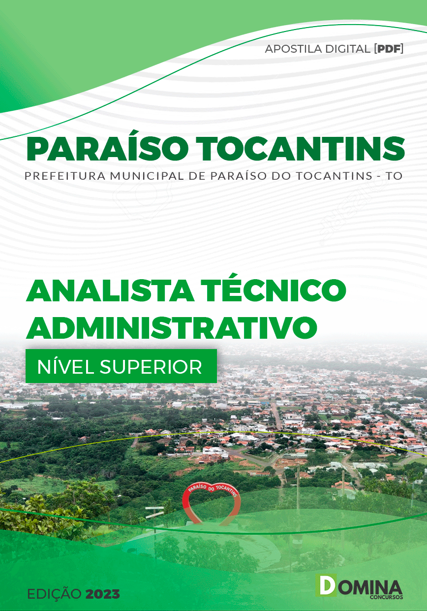 Apostila Pref Paraíso Tocantins TO 2023 Analista Técnico Administrativo