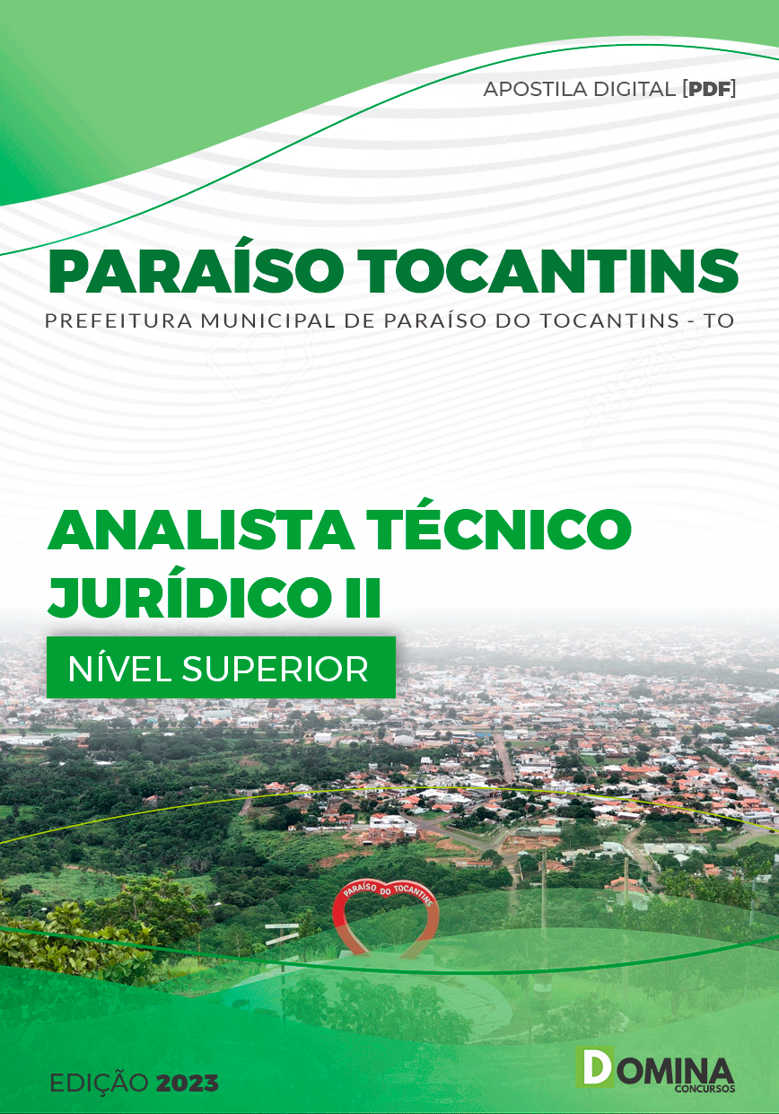 Apostila Pref Paraíso Tocantins TO 2023 Analista Técnico Jurídico II