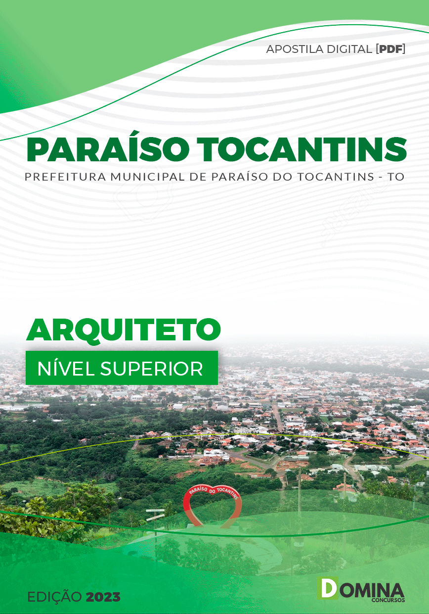 Apostila Pref Paraíso Tocantins TO 2023 Arquiteto