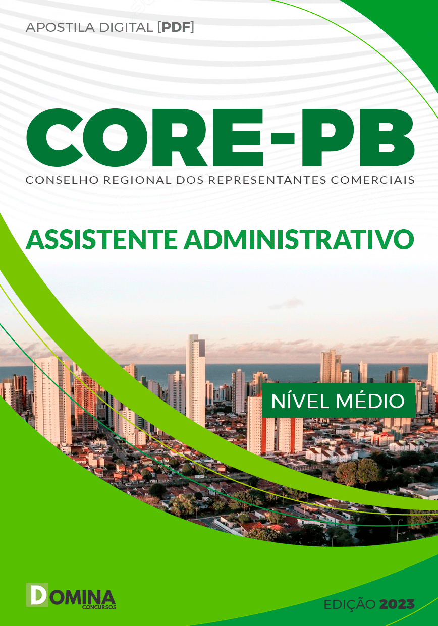 Apostila Concurso CORE PB 2023 Assistente Administrativo