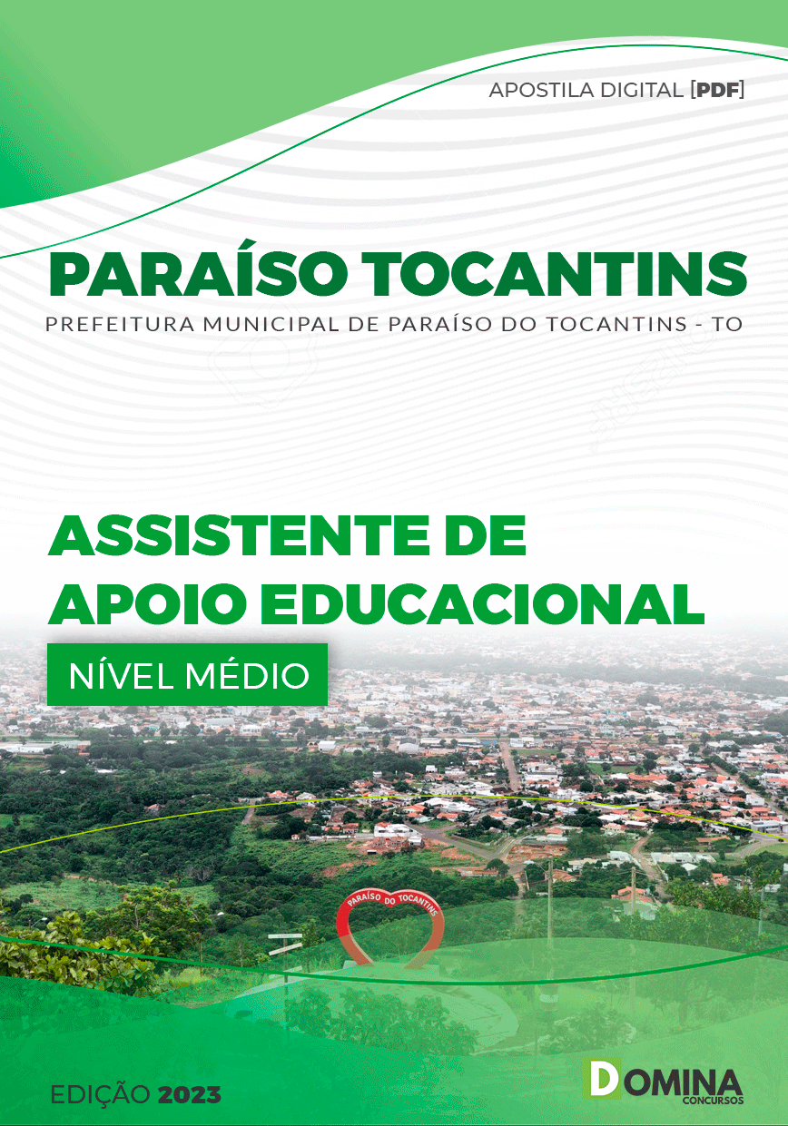 Apostila Pref Paraíso Tocantins TO 2023 Assistente Apoio Educacional