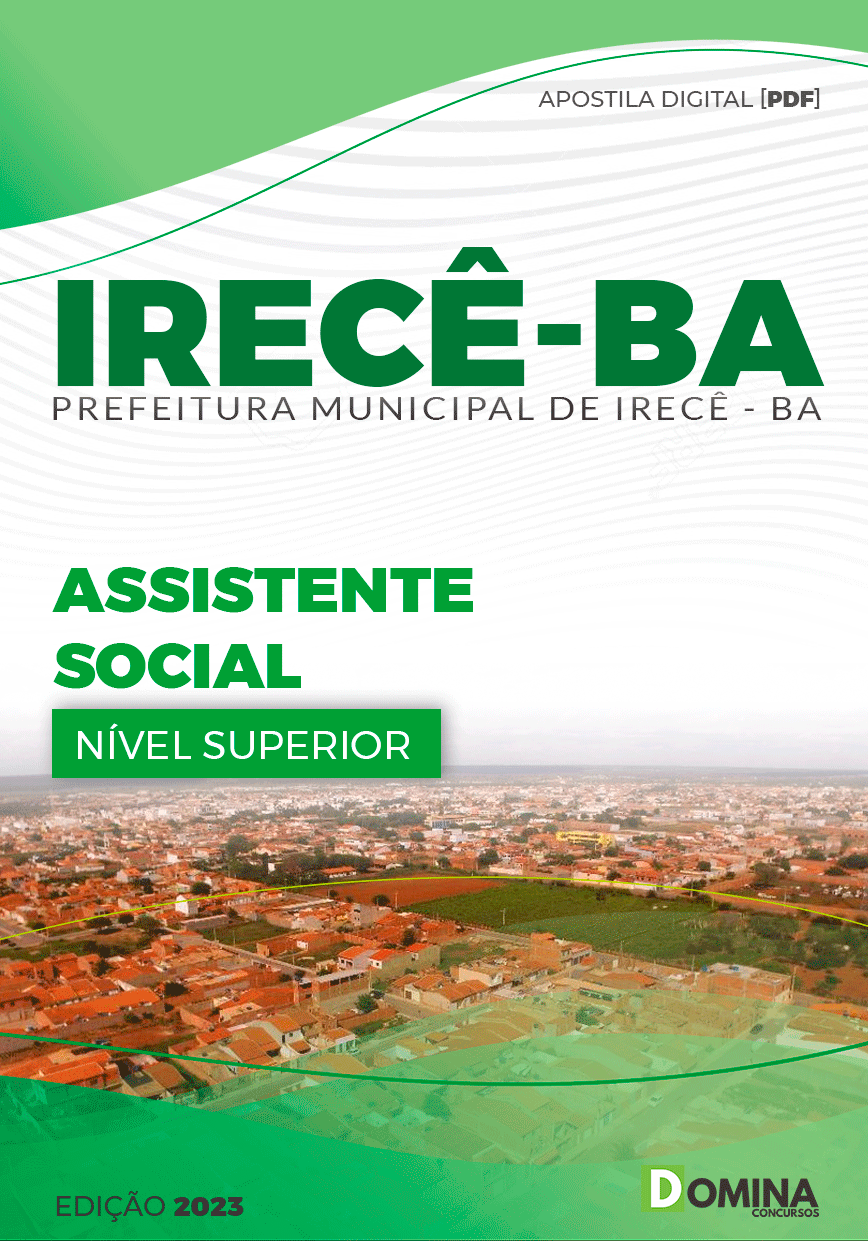 Apostila Concurso Pref Irecê BA 2023 Assistente Social