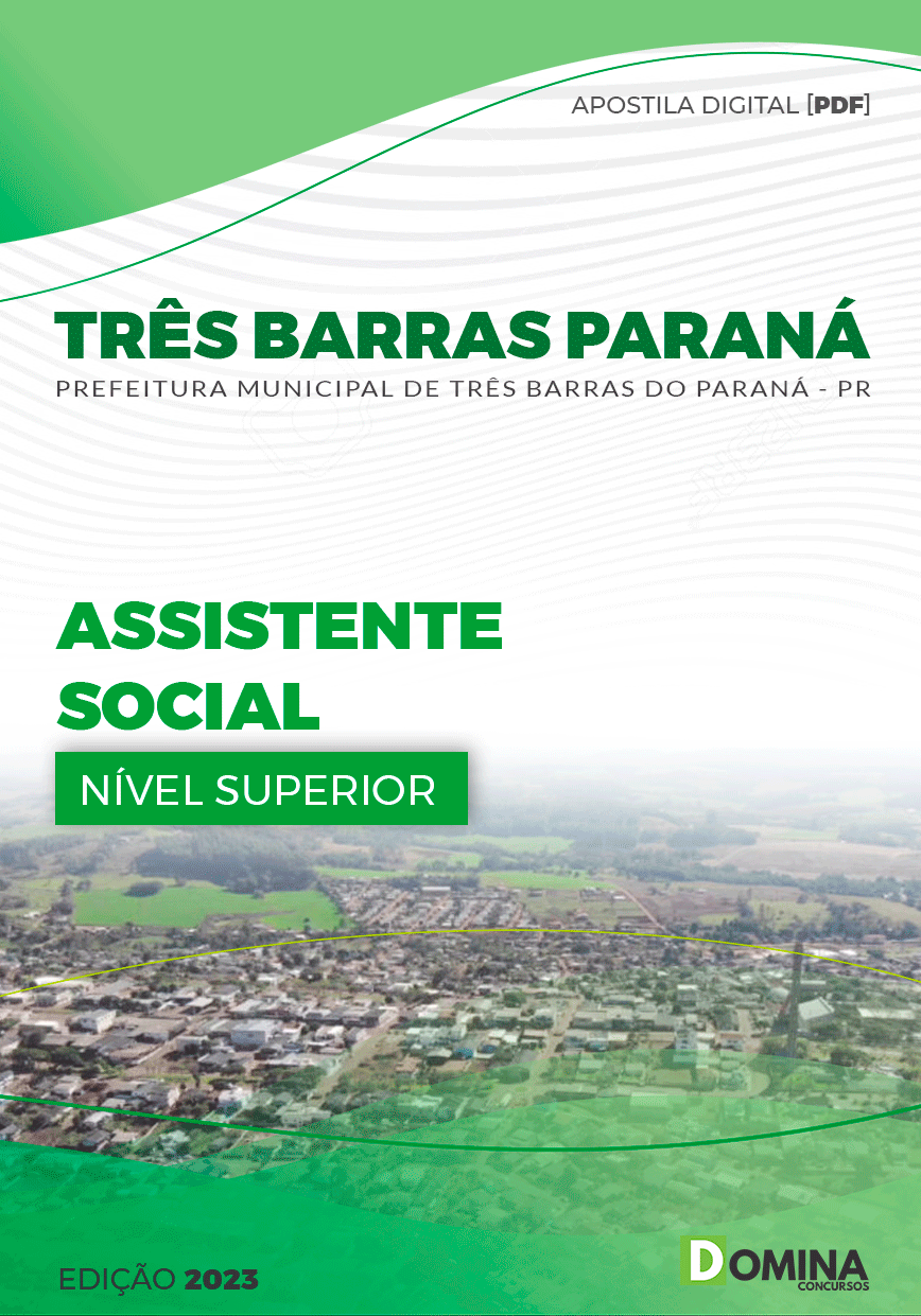 Apostila Pref Três Barras Paraná PR 2023 Assistente Social