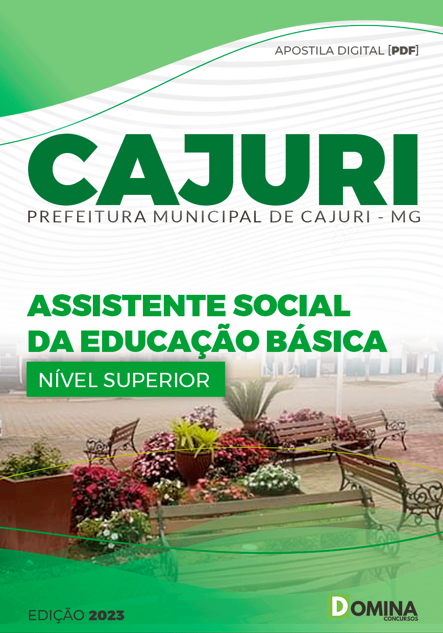 Apostila Pref Cajuri MG 2023 Assistente Social Educação Básica