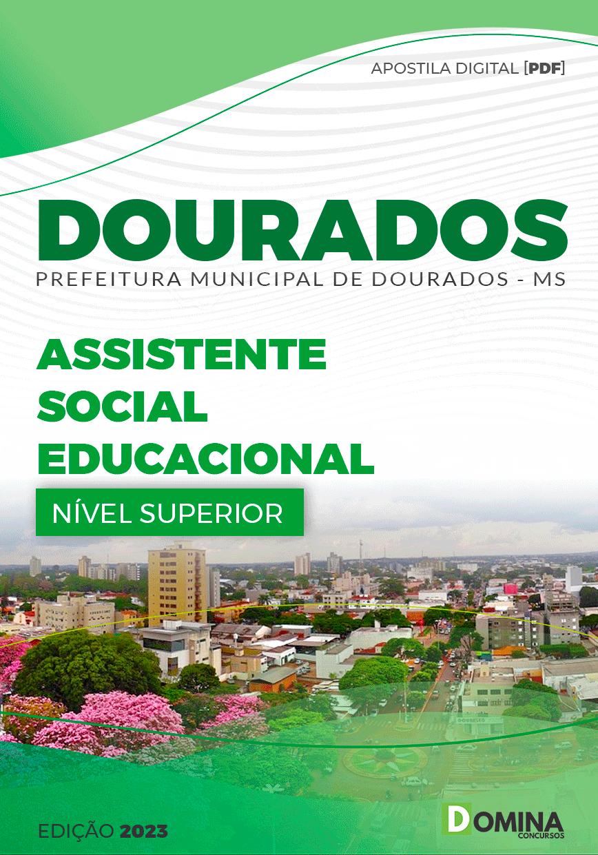 Apostila Pref Dourados MS 2023 Assistente Social Educacional