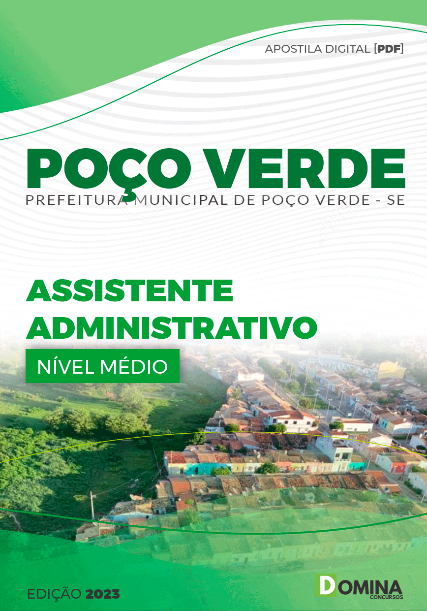 Apostila Pref Poço Verde SE 2023 Assistente Administrativo