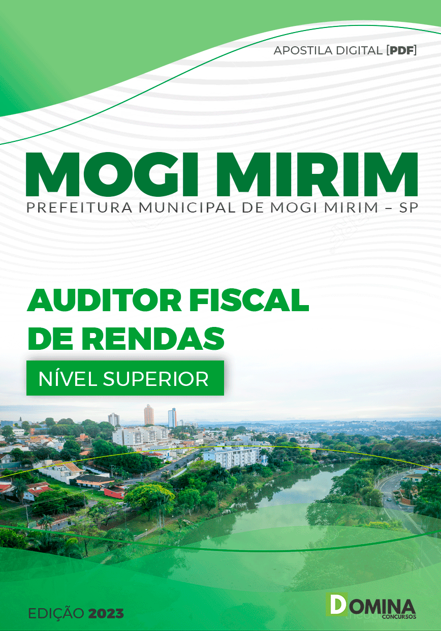 Apostila Pref Mogi Mirim SP 2023 Auditor Fiscal Rendas
