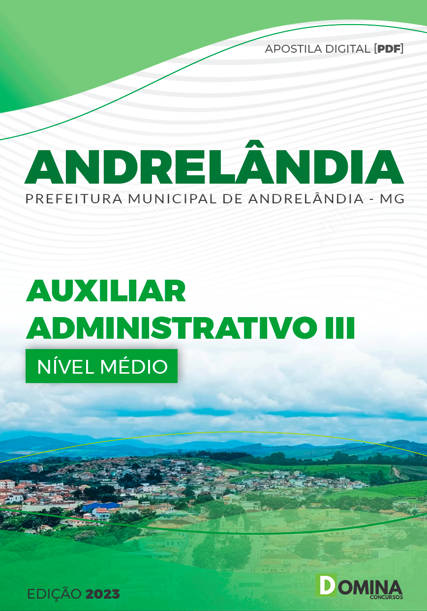 Apostila Pref Andrelândia MG 2023 Auxiliar Administrativo II