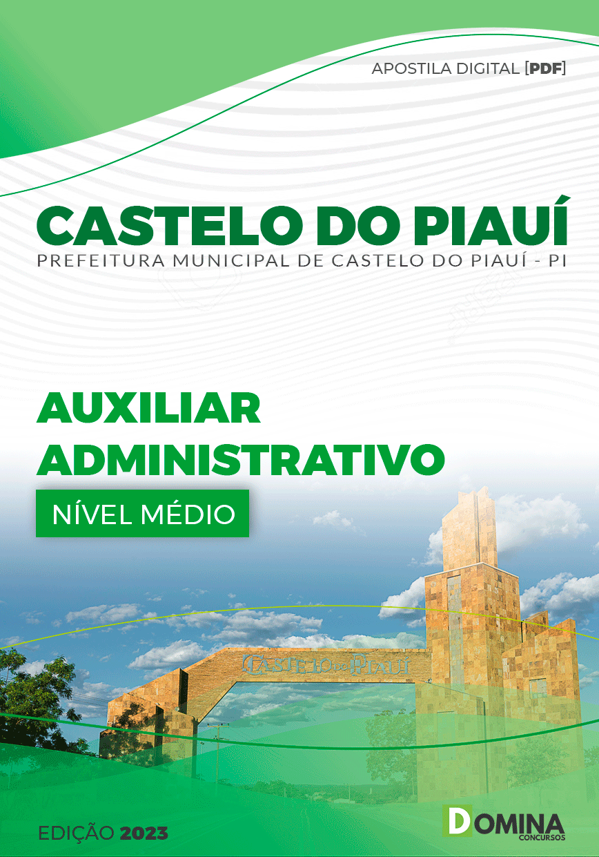 Apostila Pref Castelo do Piauí PI 2023 Auxiliar Administrativo