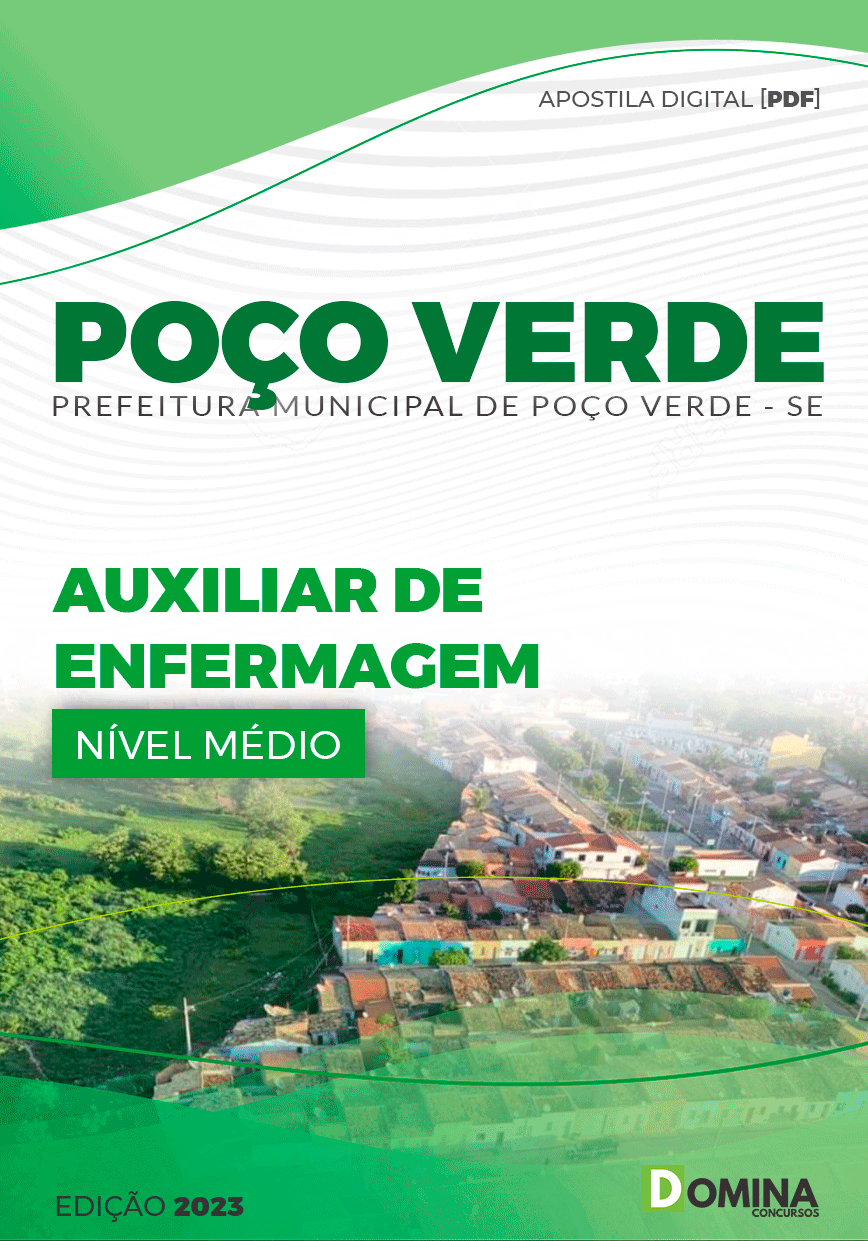 Apostila Pref Poço Verde SE 2023 Auxiliar Enfermagem