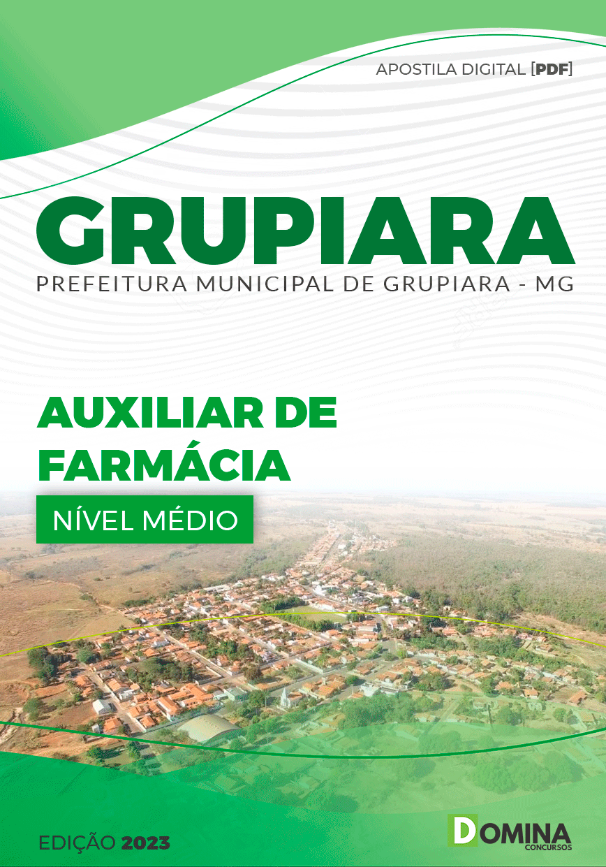 Apostila Concurso Pref Grupiara MG 2023 Auxiliar Farmácia