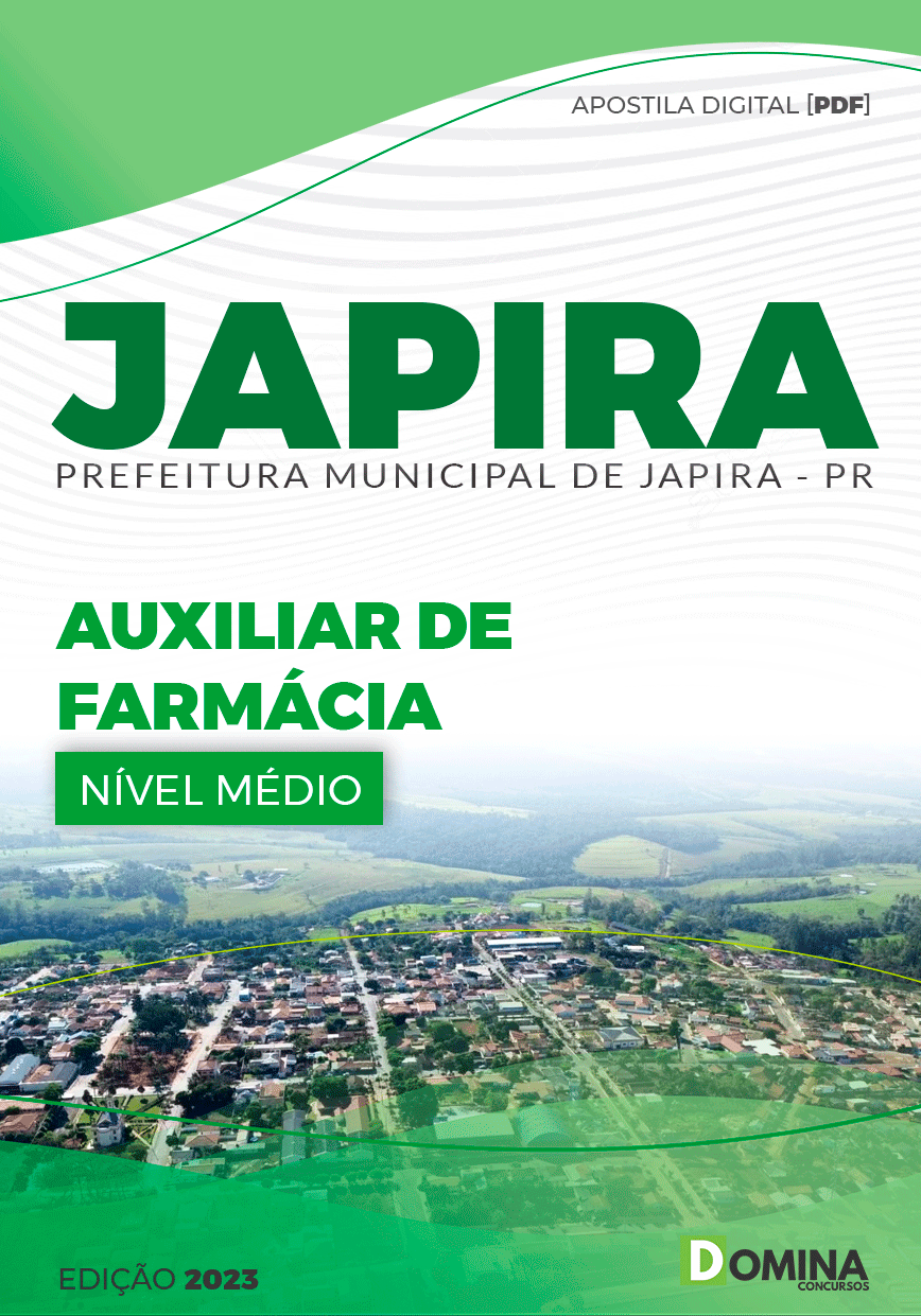 Apostila Concurso Pref Japira PR 2023 Auxiliar Farmácia