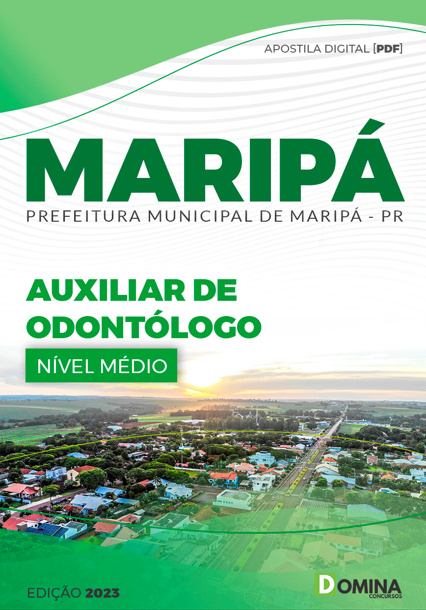Apostila Concurso Pref Maripá PR 2023 Auxiliar Odontólogo