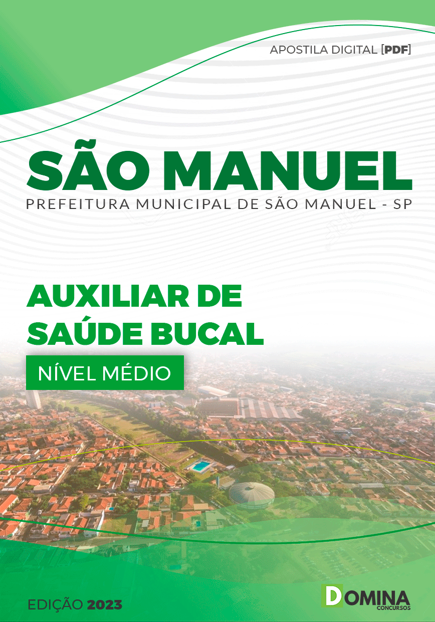 Apostila Pref São Manuel SP 2023 Auxiliar Saúde Bucal