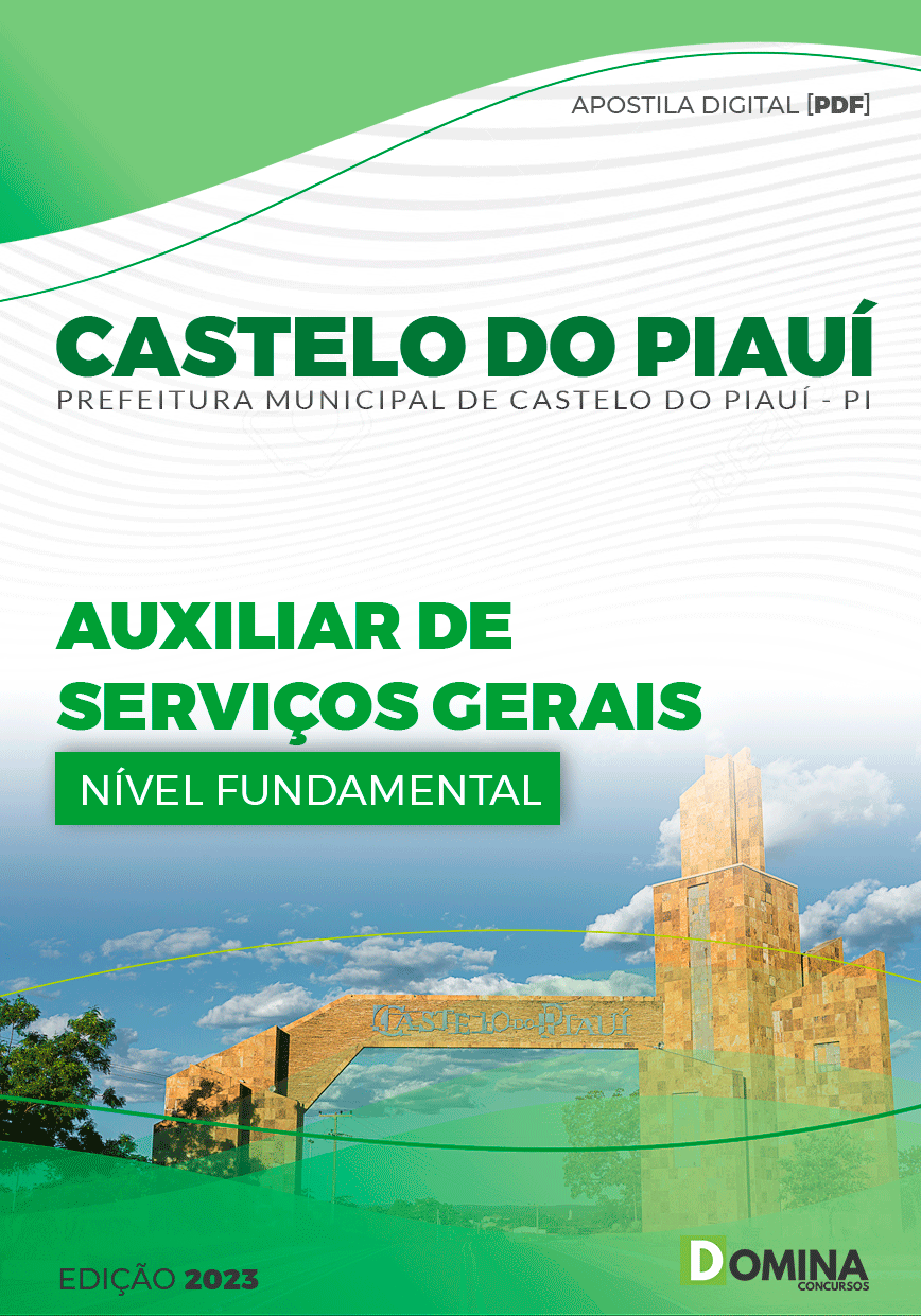 Apostila Pref Castelo do Piauí PI 2023 Auxiliar Serviços Gerais