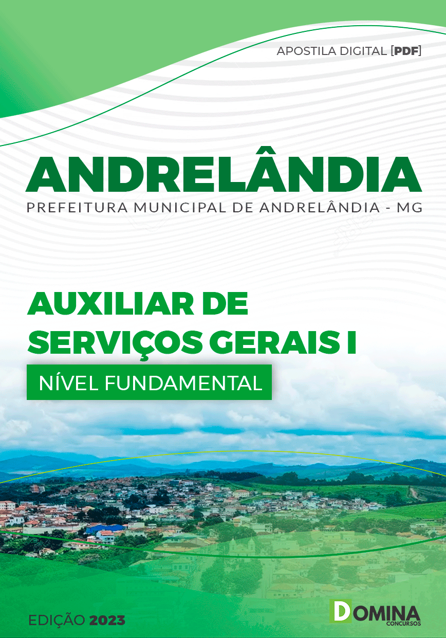 Apostila Pref Andrelândia MG 2023 Auxiliar Serviços Gerais I