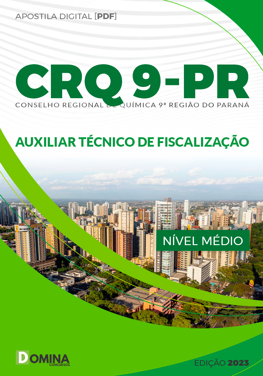 Apostila Concurso CRQ 9 PR 2023 Auxiliar Técnico Fiscalização