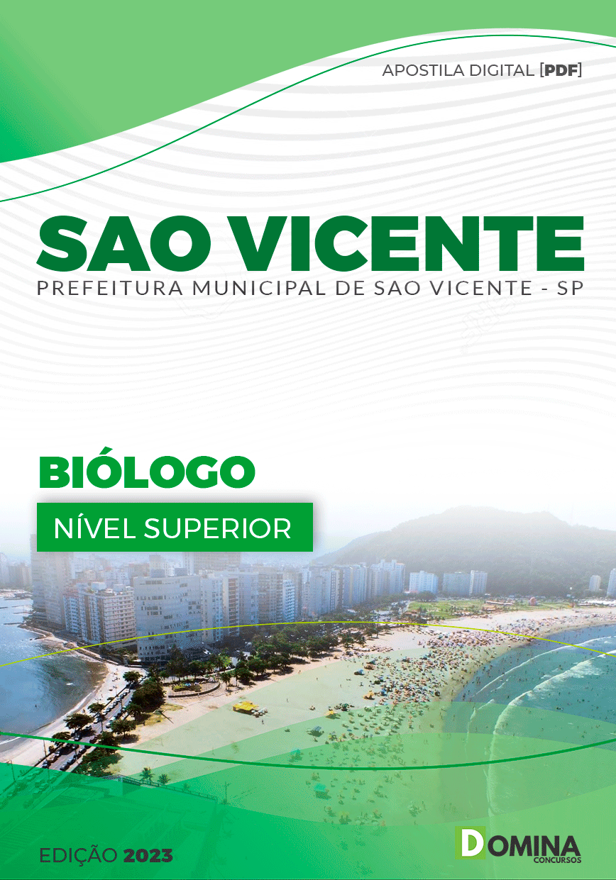 Apostila Concurso Pref São Vicente SP 2023 Biólogo