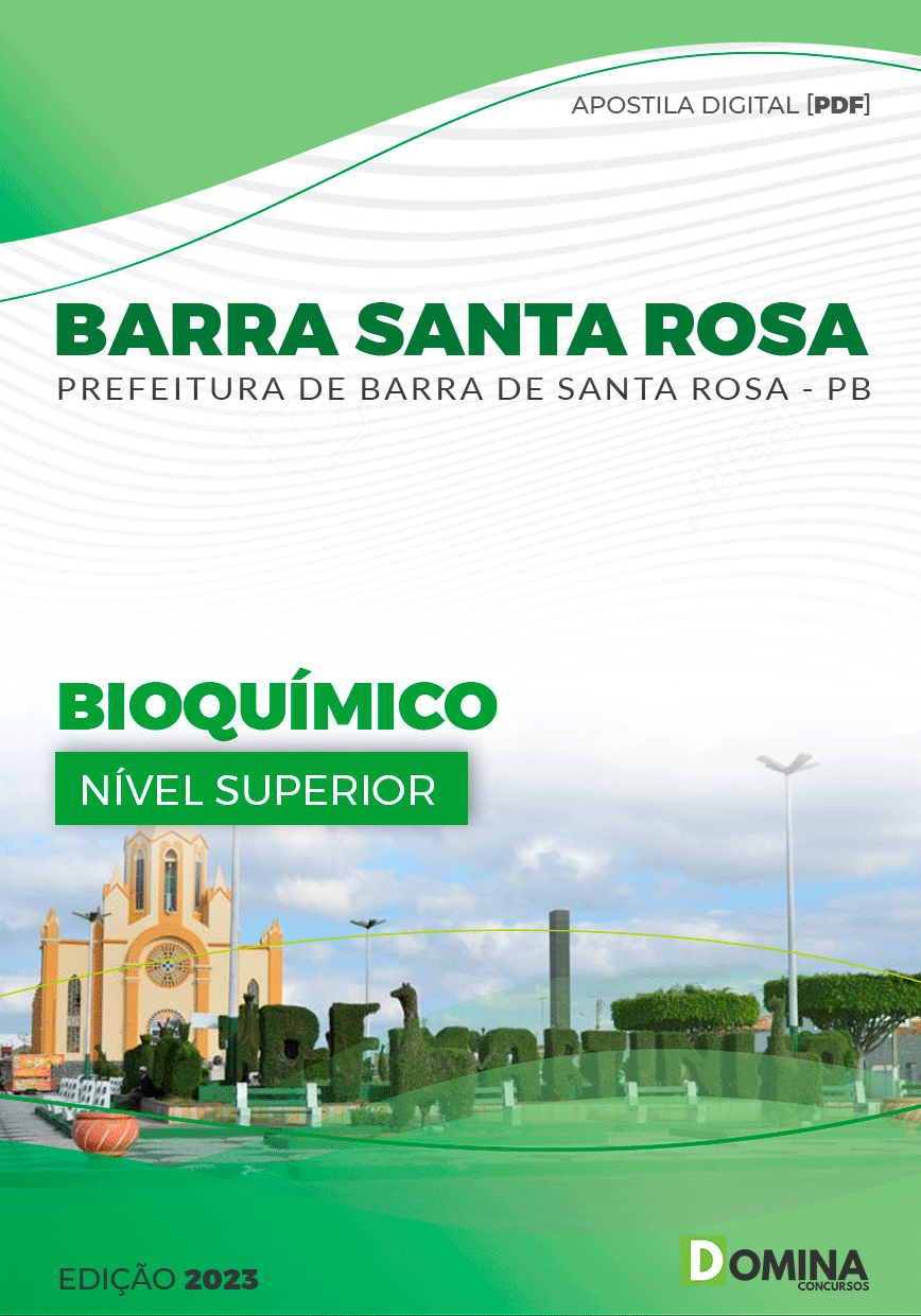 Apostila Pref Barra Santa Rosa PB 2023 Bioquímico Farmacêutico