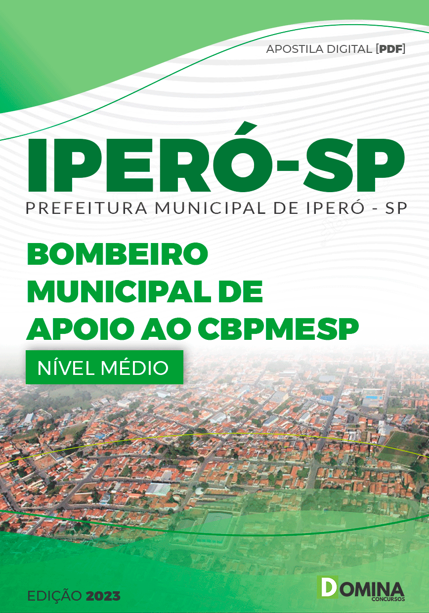Apostila Pref Iperó SP 2023 Bombeiro Municipal Apoio CBPMESP