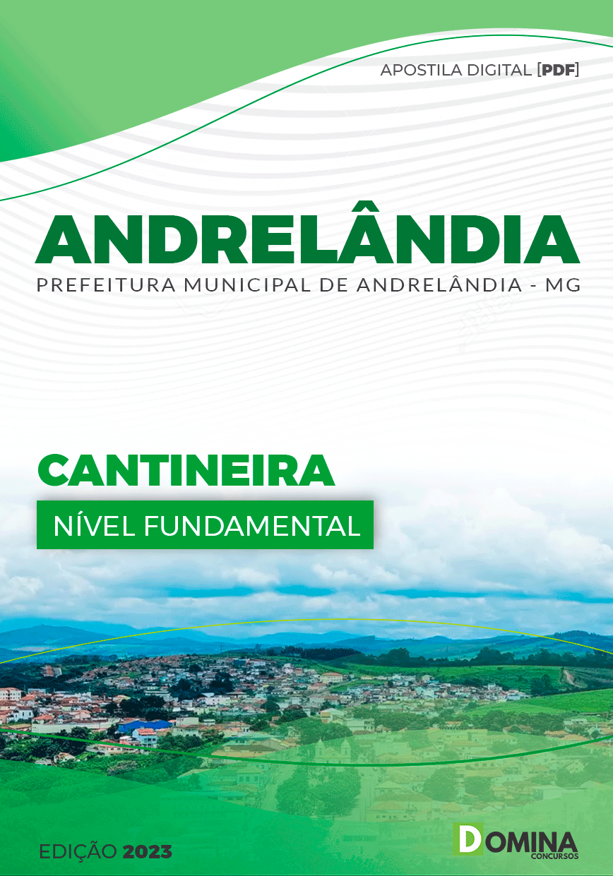 Apostila Concurso Pref Andrelândia MG 2023 Cantineira