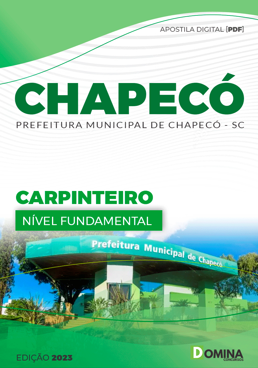Apostila Concurso Pref Chapecó SC 2023 Carpinteiro