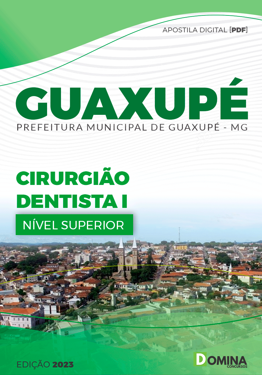 Apostila Concurso Pref Guaxupé MG 2023 Cirurgião Dentista I