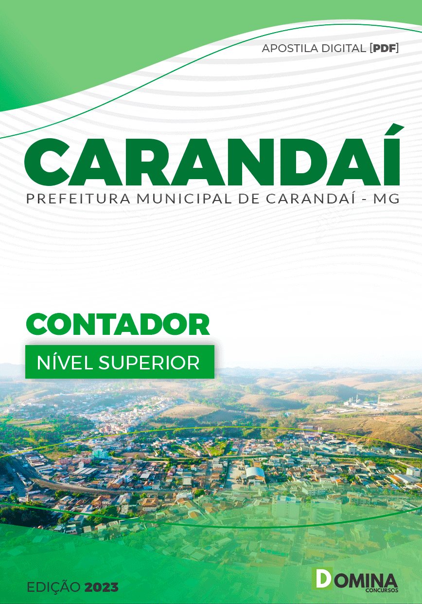 Apostila Concurso Pref Carandaí MG 2023 Contador