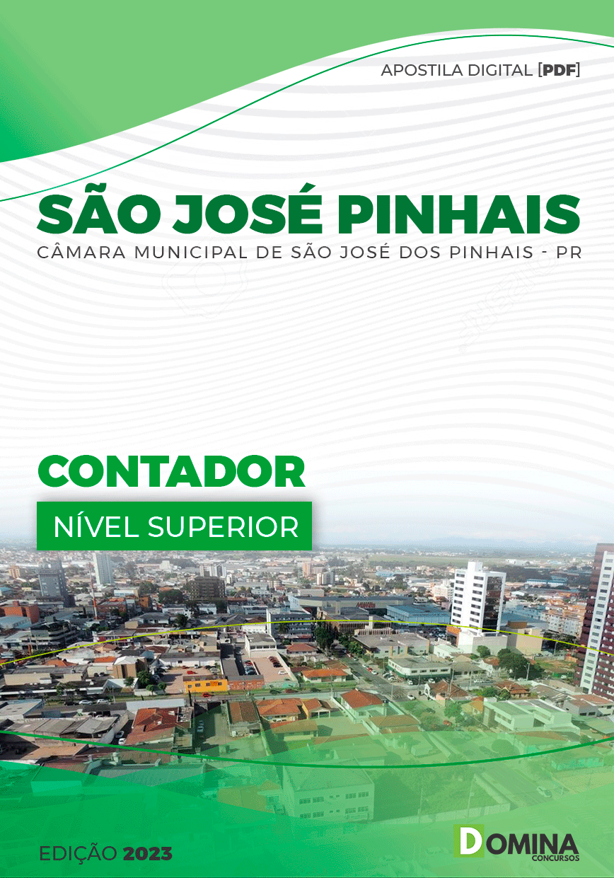 Apostila Câmara São José dos Pinhais PR 2023 Contador