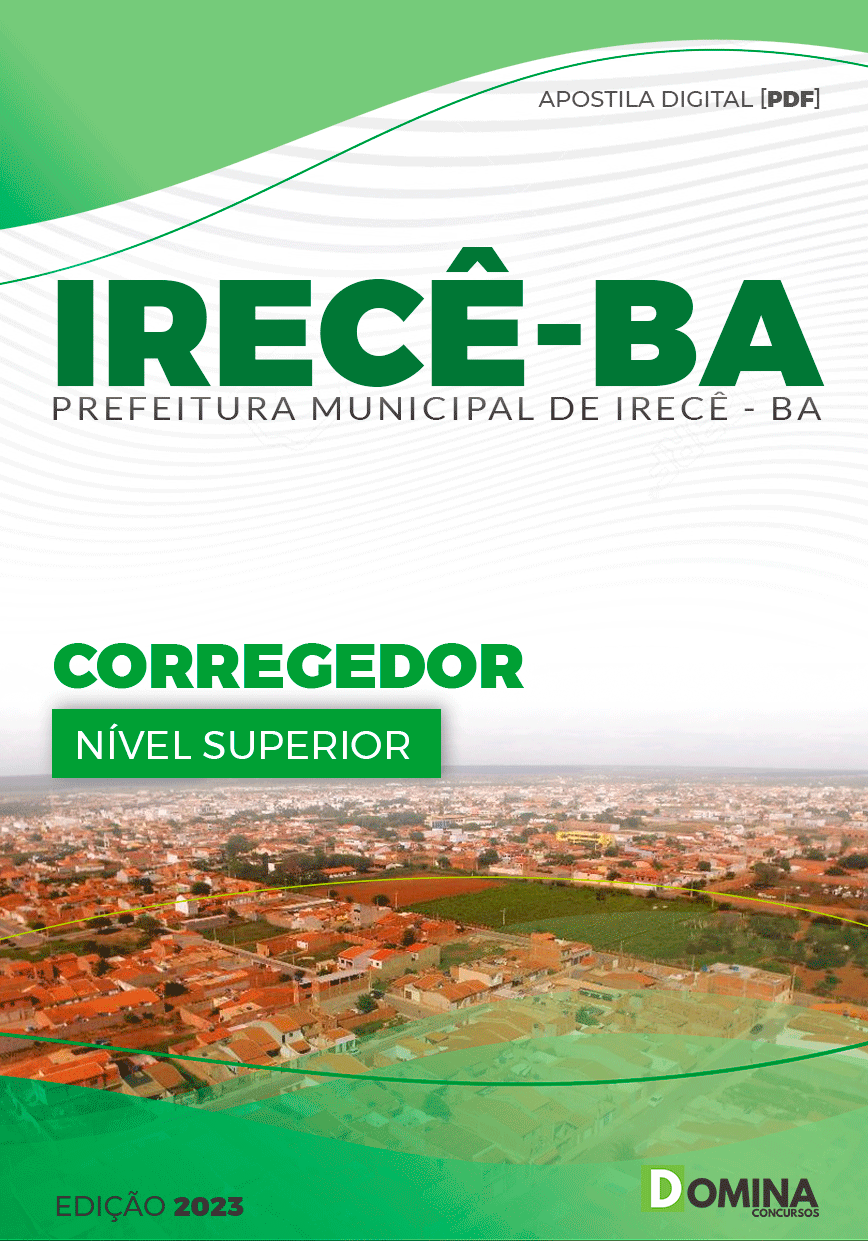 Apostila Concurso Pref Irecê BA 2023 Corregedor