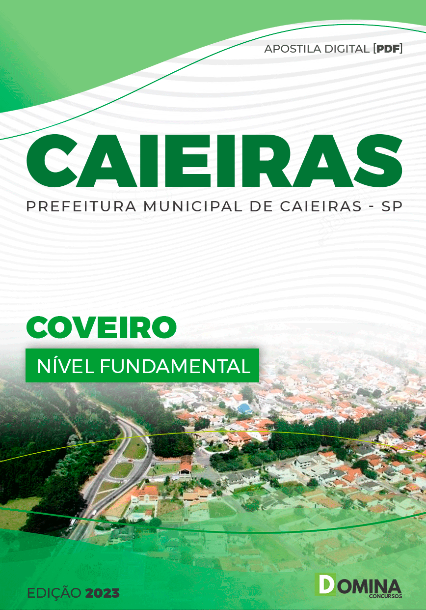 Apostila Digital Concurso Pref Caieiras SP 2023 Coveiro