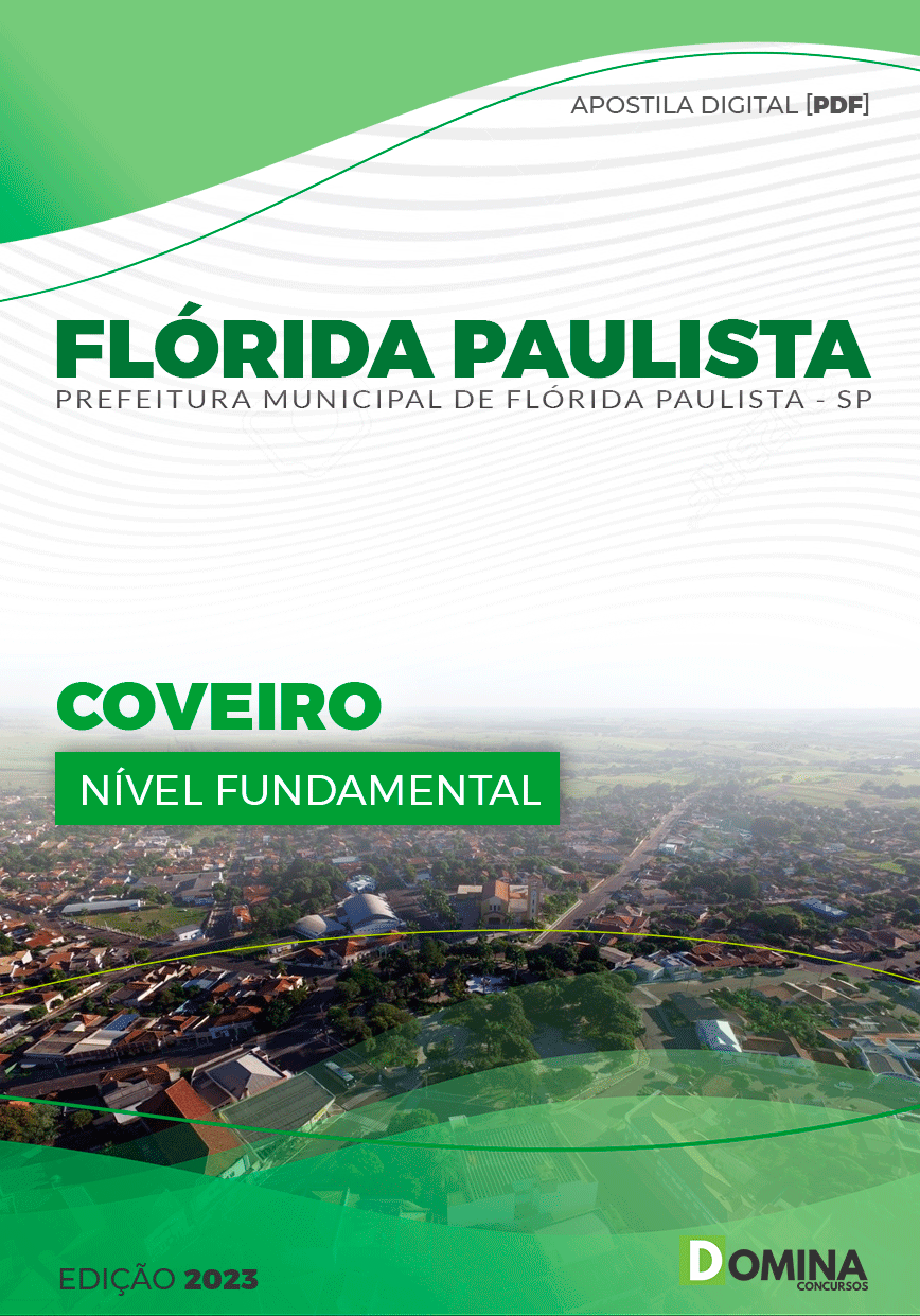 Apostila Digital Pref Flórida Paulista SP 2023 Coveiro
