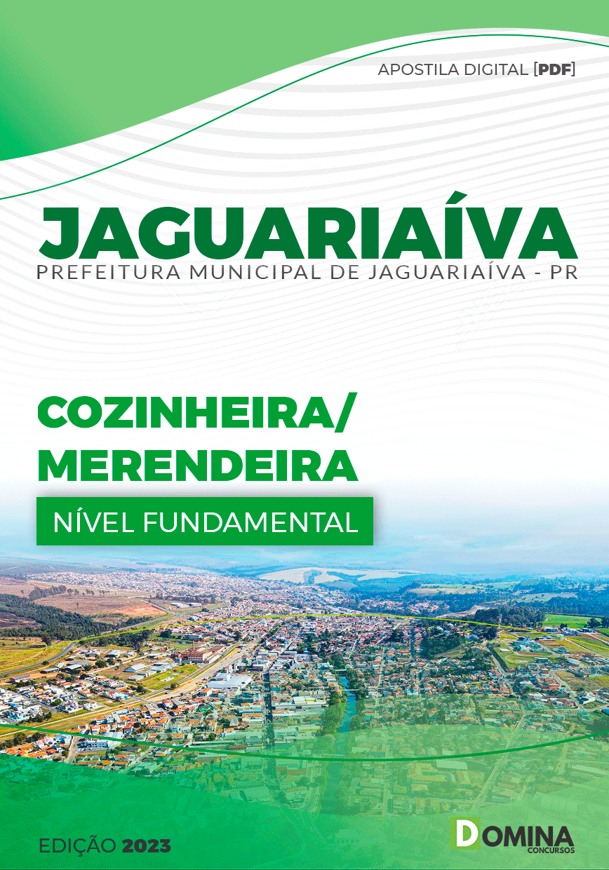 Apostila Concurso Pref Jaguariaíva PR 2023 Cozinheira