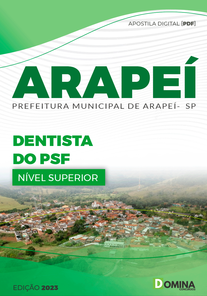 Apostila Concurso Pref Arapeí SP 2023 Dentista PSF