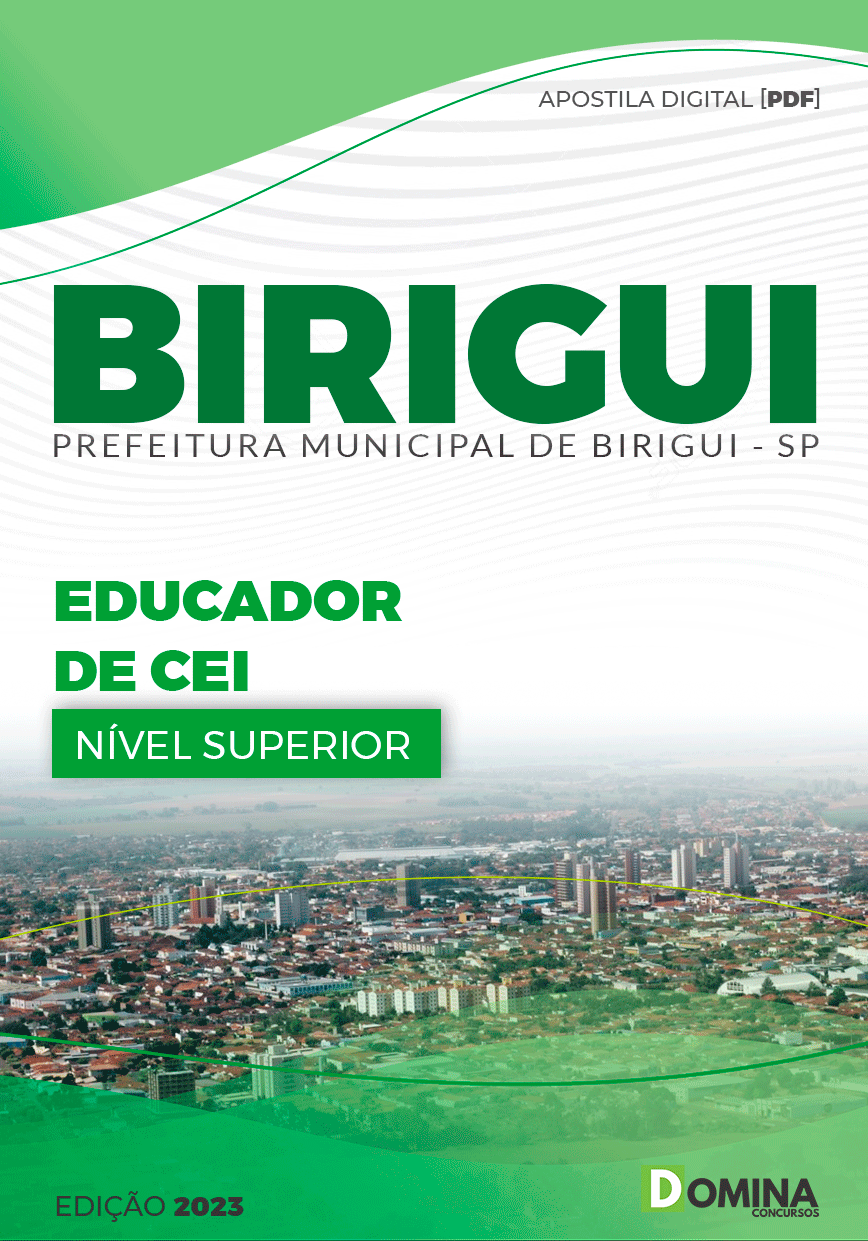 Apostila Seletivo Pref Birigui SP 2023 Educador CEI