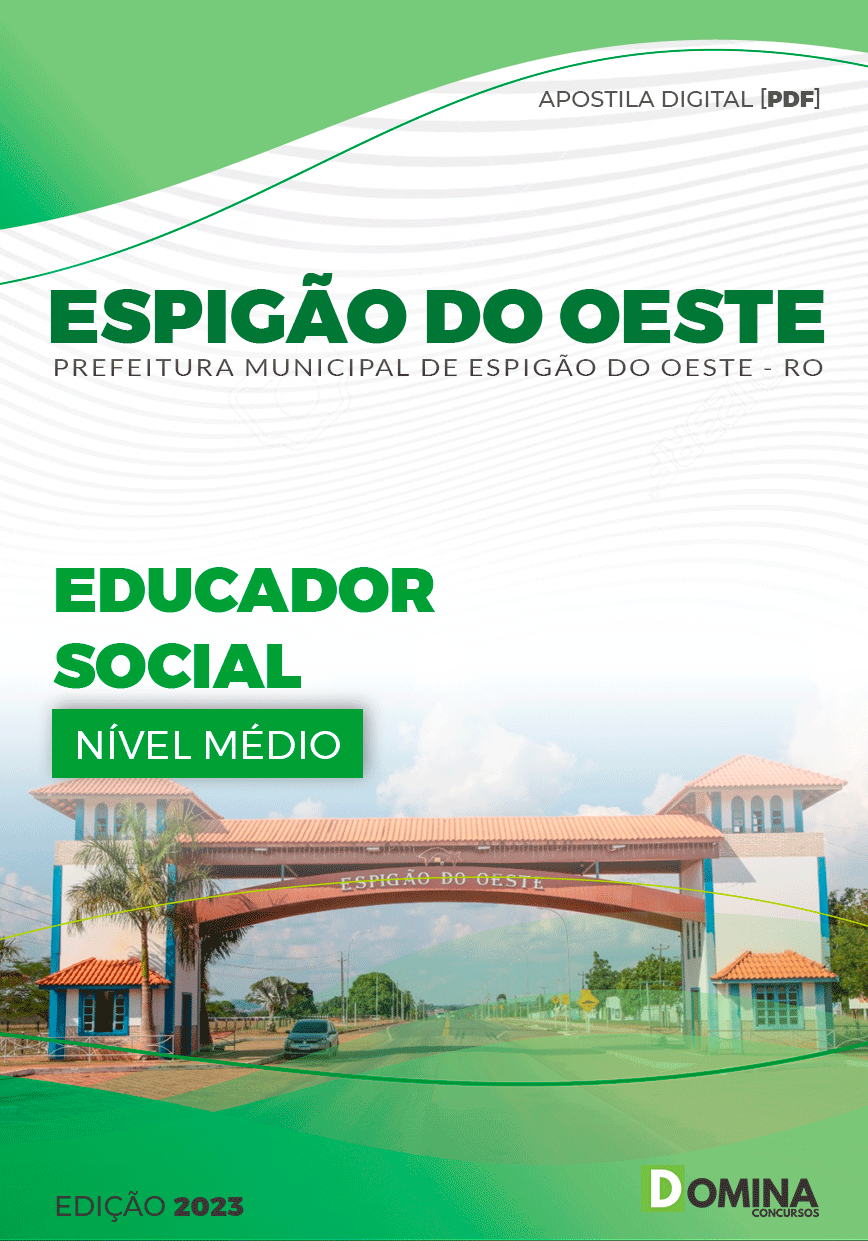 Apostila Pref Espigão D´Oeste RO 2023 Educador Social