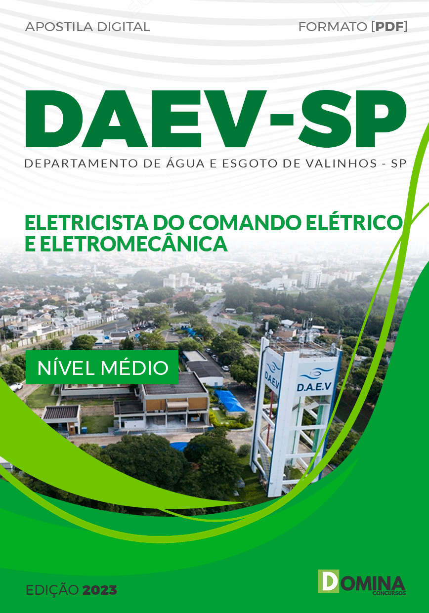 Apostila DAEV Valinhos SP 2023 Eletricista Comando Elétrico
