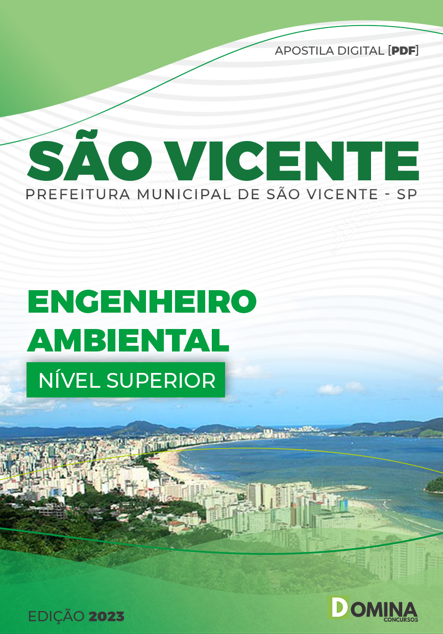 Apostila Pref São Vicente SP 2023 Engenheiro Ambiental