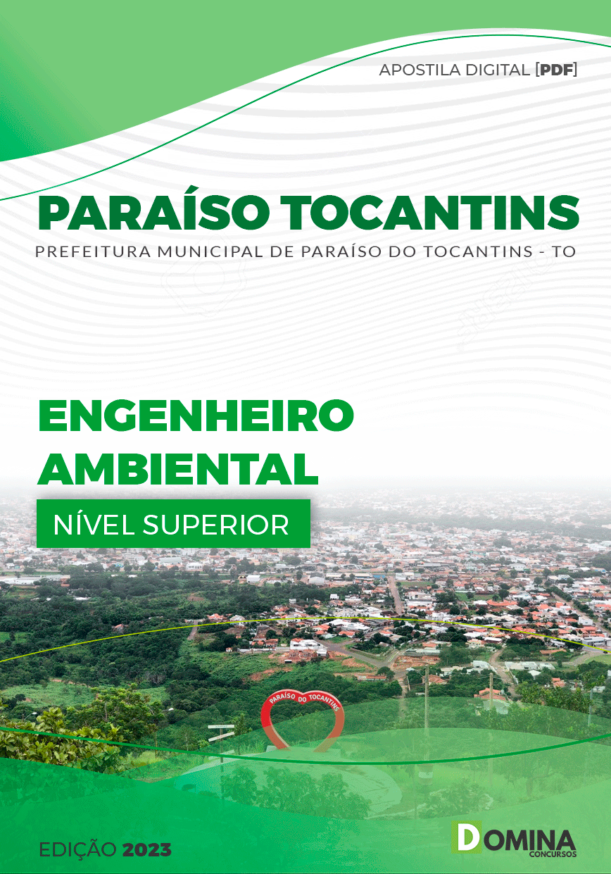 Apostila Pref Paraíso Tocantins TO 2023 Engenheiro Ambiental