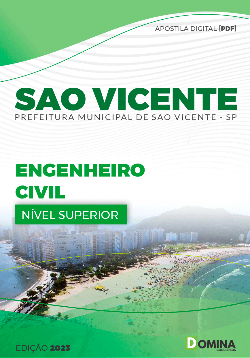 Apostila Pref São Vicente SP 2023 Engenheiro Civil