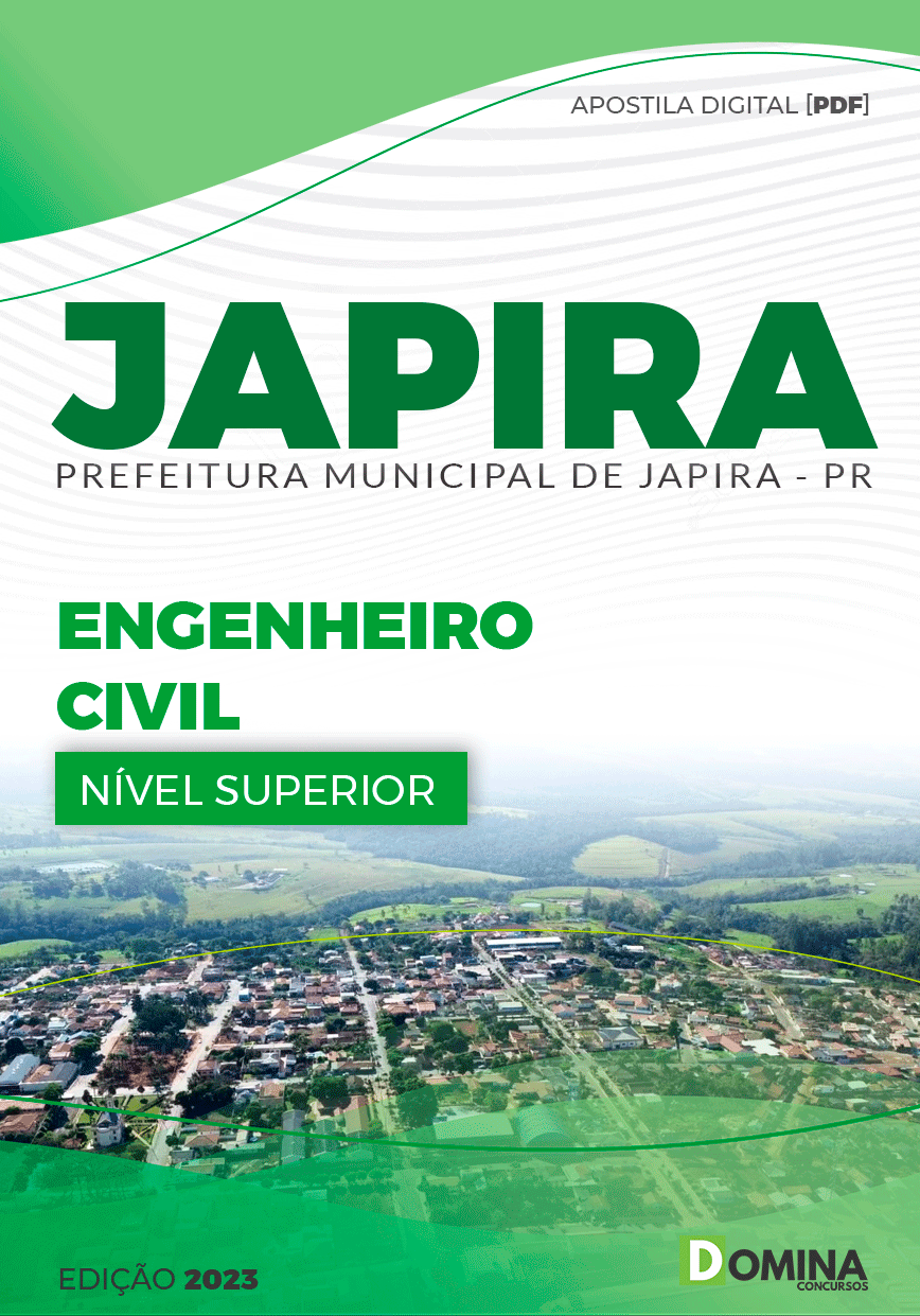 Apostila Concurso Pref Japira PR 2023 Engenheiro Civil