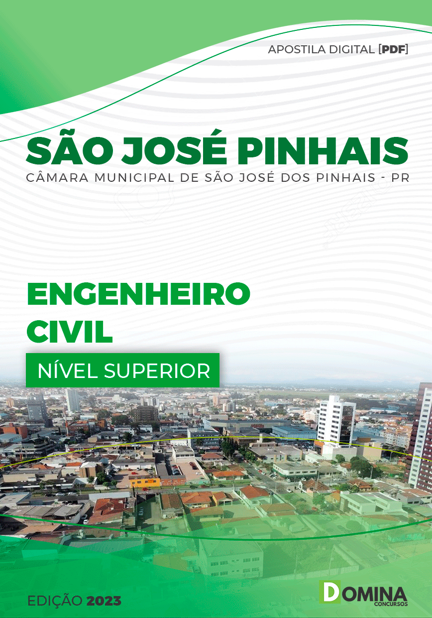 Apostila Câmara São José dos Pinhais PR 2023 Engenharia Civil