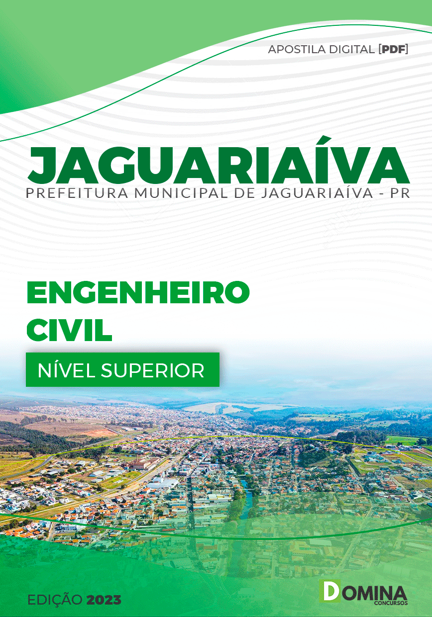 Apostila Concurso Pref Jaguariaíva PR 2023 Engenheiro Civil