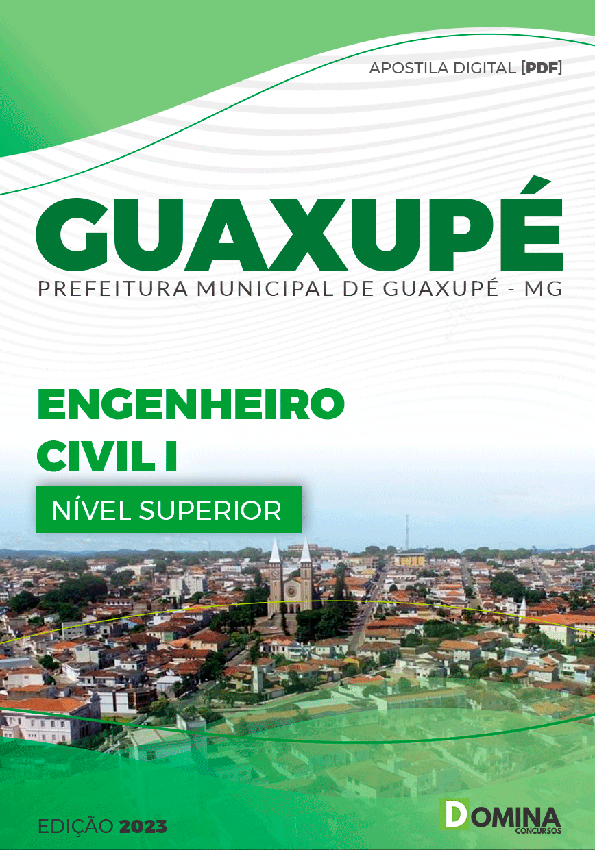 Apostila Concurso Pref Guaxupé MG 2023 Engenheiro Civil I