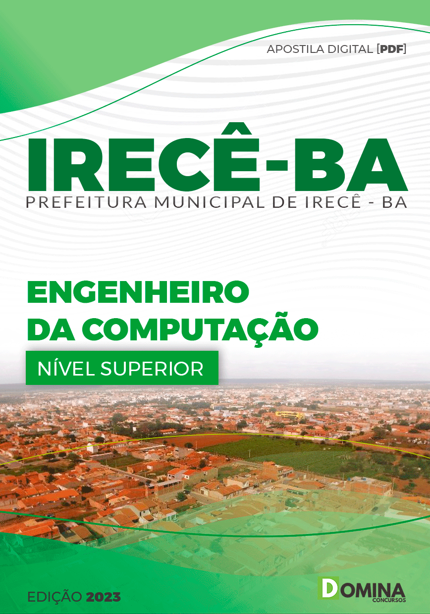 Apostila Concurso Pref Irecê BA 2023 Engenheiro Computação