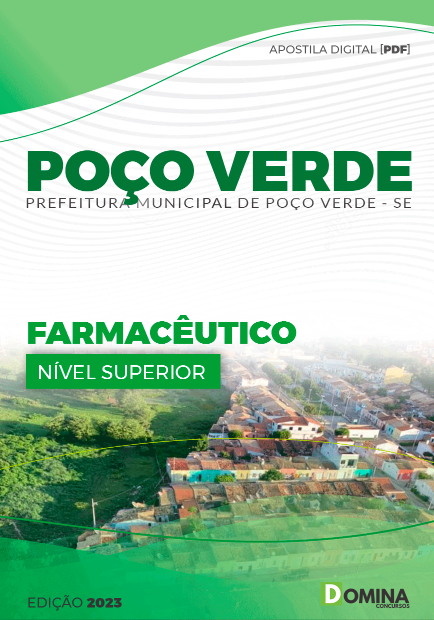 Apostila Concurso Pref Poço Verde SE 2023 Farmacêutico