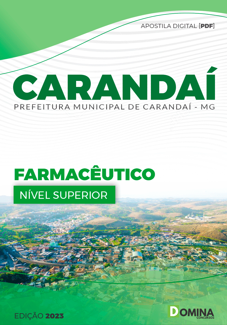 Apostila Concurso Pref Carandaí MG 2023 Farmacêutico