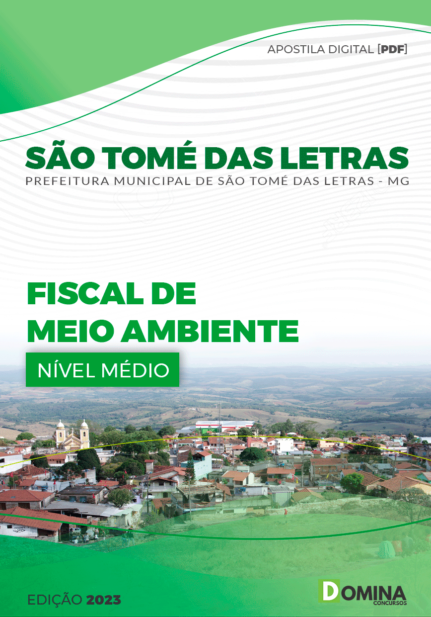 Apostila Pref São Tomé Letras MG 2023 Fiscal Meio Ambiente