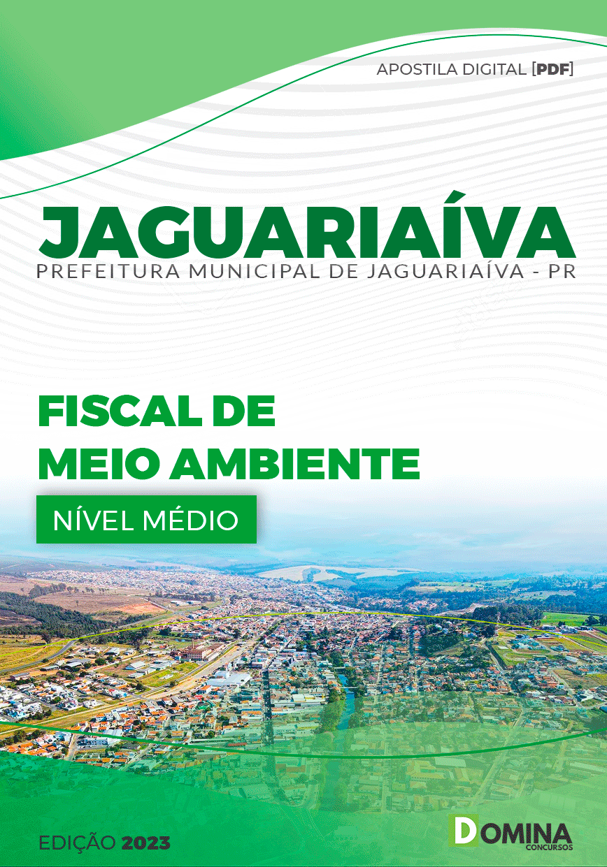 Apostila Concurso Pref Jaguariaíva PR 2023 Fiscal Meio Ambiente
