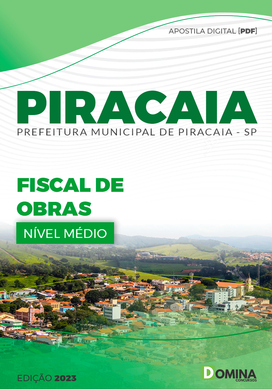 Apostila Concurso Pref Piracaia SP 2023 Fiscal Obras